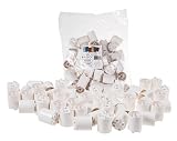 Premium White Round Cylinder 2x2 Stackers Support Building Bricks - 48 Pack Bundle - Compatible with