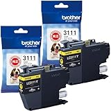 【Amazon.co.jp限定】【純正品・2個セット】ブラザー純正 インクカートリッジイエロー LC3111Y 対応型番:DCP-J987N、DCP-J982N、DCP-J587N、DCP-J582N、MFC-J738DN