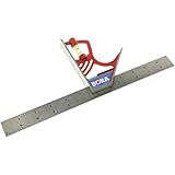Combination Square, SS, Red Zinc, 12 In. by Bora