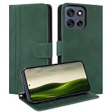 【QANKISIS】に適合 moto g66j 5g ケース 手帳型 PUレザー モトローラ モトg66y 5G スマホケース 耐摩擦 モトローラ g66j 用 ケース手帳型 耐衝撃 軽量 薄型 カード収納 マグネット式 スタンド機能 ストラップ付き 全面保護 手触りが良い 上質 人気 ビジネス気質 6.7インチ（アドバンスドグリーン）
