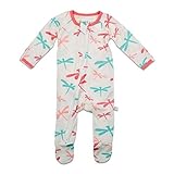 bestarooベビーガールズDragonflyファスナー付きFootie カラー: ピンク