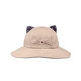 WeddingPachベビー 日よけ帽子 サンハット キッズ ハット かわいい つば広 ひも付き uvカット帽子 折り畳み可 紫外線対策 春夏 男の子 女の子 キャップ アウトドア用 (カーキ, 3-