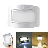 ワイヤレスモーションセンサーLED夜間ライトセンサーバッテリーPoweredのLED壁ランプキッズベッドキャビネット通路トイレ照明