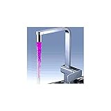 Tophome LEDキッチン蛇口　台所蛇口　冷熱混合水栓　クロム キッチン用 台付 混合水栓 シンク や 洗面台