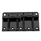 Musiclily 弦ピッチ19mmビンテージ4弦ベース用ブリッジ 、クローム