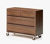 大川家具 福山工芸 チェスト リニアス 80cm幅3段 ブラウン 160953