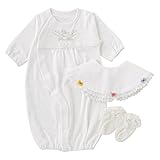 (チャックル) chuckle *ピュアホワイト*新生児ウェアギフト3点セット ホワイト 50-60cm P0551-00-10