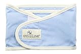 Anna & Eve Swaddle Strap Arms Only Baby Swaddle, Blue, Small by Anna & Eve