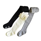 TEMPO LIMPO(テンポ リンポ) ベビー リブタイツ すべり止め 付き (80-90cm 日本製) 16A-044T (グレー)