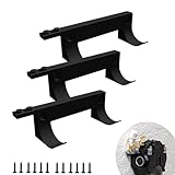 TEYOUYI ウォールマウント レンガ車とフィギュア用 壁マウント レゴスピードチャンピオンセット ウォールブラケット レゴスピードオブチャンピオン用 パイロット用ベース付き ブラック 3個