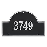 アーチマーカーEstate単線アドレス壁プラーク – ブラック/シルバー