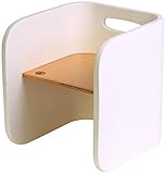 HOPPL(ホップル) コロコロチェア&デスク コロコロチェア ホワイト ビーチ・カバ材 CL-CHAIR-WH