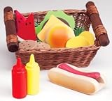 Pretend Play Multi Activity Picnic Lunch Basket With Wooden Foods おもちゃ (並行輸入)