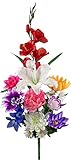 ポピー お彼岸・お盆に 仏花 造花 L ミックス 全長:64cm FP-0712 MIX