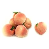 ALEKO 6 AFPCH装飾リアルな人工フルーツ – Package of 6桃