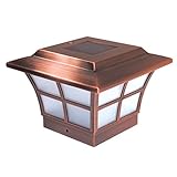 Classy Caps SL079C Plated Prestige Solar Post Cap, 4" x 4", Copper [並行輸入品]