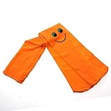 GGG ホット子供女の子キッズ着 通気性あり スマイリーフェイス ソフトベルベットバレエパンスト ソックス オレンジ