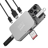 MiliPow マグネット式 7 in 1 USB-Cハブ NVMe ケース（冷却ファン付き）、10Gbpsデータ転送、4K@60Hz HDMI、100W電源供給、SD/TFカードリーダー、ドッキングステーション（Type-Cデバイス用）