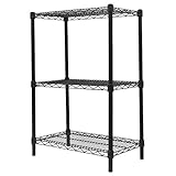 WEIMALL カラーラック メタル スチール ラック 幅60 3段 径25mm メタルシェルフ 耐荷重225kg