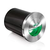 AURORA 12V Aluminum IP65 Eyelid LED Recessed Step Light - Green [並行輸入品]