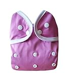 Kawaii Baby One Size Happy Leak-free Snap Cloth Diaper Cover for Prefolds Pink by Kawaii Baby [並行輸入品