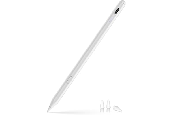 【ワンクリック取り消し】アップルペンシル 2018〜2026年iPad対応 iPad ペンシル Type-C急速充電 高精度タッチペン 傾き感知/パームリジェクション/磁気吸着/誤作動防止 スタイラスペ【Apple Pencil純正互換替えペン先】書き心地滑らか