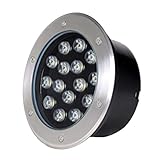 Perfk アルミボディ、ガラスレンズカバーデザイン 屋外の景観照明　長期使用　安定性　　埋め込まれた光を導い　　ウェイガーデンデッキ15W　グレード