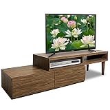 アイリスプラザ テレビ台 32型 ローボード 伸縮 コーナー 完成品 幅105~193cm ブラウン LIEBE IR-TV-001
