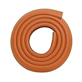 乳幼児への安全対策！ 超弾力　柔らかい　コーナーパッド　赤ちゃん　ご年配の方　ケガ防止　コーナークッション　全長2メートル　両面テープ付き　コーナーガード (ライトブラウン)