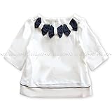 （ジャニー&ジャック）JANIE AND JACK ネイビーおりぼん カットソー 3-6M/60-65cm [並行輸入品]