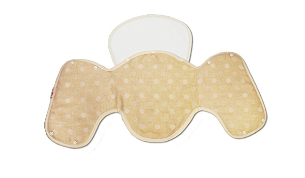 Amazon セパレートタイプ ドット オーガニックダブルガーゼねんねの赤ちゃんの首 を支えるヘッドサポート よだれカバーにも 中板が取りはずせてお洗濯らくらく 首かっくんにならない頭あてエルゴ コラン他社抱っこひもにも ヘッドサポート ベビー