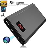 Kamre Wi - Fi非表示カメラ電源銀行、HD 1080pポータブルスパイカメラ。超薄型10000 mAh CristalクリアNannyカメラ、ホームセキュリティカムカム& Realモバイル充