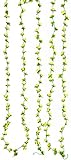 Yatim 5パック32.8 Ft Fake Tea Vine花植物人工花ホームホテルオフィスウェディングパーティーガーデンクラフトアートデコレーション イエロー Yatim