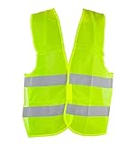 TAKIの部屋 安全警告反射ベスト ストライプ スプライス プラスチック ナイロン イエロー グリーン