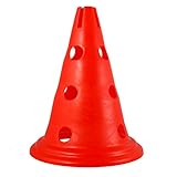 KOZEEYスポーツ サッカー フットボール レーニング コーン 交通 安全コーン 30cm レッド　５個
