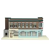 1/64 スケールフィギュア バック・トゥ・ザ・フューチャーシーンアセンブリモデル 楽しいプラスチック Figure DIY コー​​ヒーショップ シーン Model（製品は組み立てが必要です） (車のモデルやキャラクターモデルは含まない)