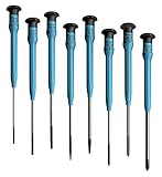 Moody Tools 58-0390 8-Piece Slotted Phillips Combo Set with Fixed ESD-Safe Long Handles [並行輸入品]