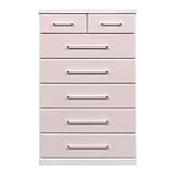 アルファタカバ ベビータンスシリーズ マリーダ 80cm幅6段 パステルピンク