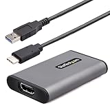 StarTech.com ビデオキャプチャーユニット/USB-C & A/4K HDMI/UVC/Win & Mac