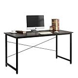 DlandHome オフィスデスク 机 パソコンデスク(幅140×奥行60×高さ75cm) テーブル 勉強机 大人 ワークデスク