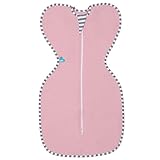 奇跡のおくるみ スワドルアップ オリジナル, SwaddleUP Original Stage1 季節用 夜泣きに効果的なおくるみ (ピンク, Small)
