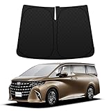 【2026年最新改良」BLUESEATEC トヨタ 新型 アルファード ヴェルファイア 40系 フロントガラス サンシェード Alphard Vellfire 4代目 2023年~現行 車種専用設計 遮光 断熱 UVカット 日よけ 車中泊 車内温度上昇防止 折り畳み式 収納袋付き コンパクト 取付簡単
