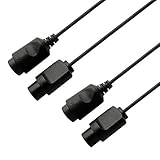 HOOKE 6フィート/1.8m N64 延長ケーブルコード N64コントローラー用 任天堂64ゲームコンソール用 6 feet ブラック 43230-36487