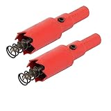 uxcell バイメタル ホールソー トライアングルシャンク リムーバブルシャンク マシン 2個入り