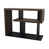 白井産業 【SHIRAI】 オープンシェルフ ミドルボード 32V対応 幅90cm シンプルモダンテイスト ダークブラウン&amp;ブラック 重厚感のあるフォルム 多機能収納 置き方2パターン ヴォルディバ VRD-6080DK