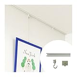 ピクチャーレール ルーミー17 標準セット天井付用 ■シルバー ▼200cm JQ5