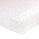 Just Born Cotton Fitted Crib Sheet, Trellis Pink