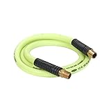 Flexzilla Swivel Whip Air Hose, 1/2 in. x 6 ft. (1/2 in. MNPT Swivel x 1/2 in. MNPT Ends), Heavy Dut