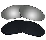 2ペアカラーStayレンズ2.0 MM厚さ偏光交換レンズOakleyのブラック&シルバー古いTwenty XX 2000 ( Not for新しいTwenty XX 2012 oo9157 )