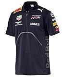 【 Red Bull 】 RBR アストンマーチン レッドブル F1 Racing Team 2018 オフィシャル レプリカ ポロシャツ (L身幅59cm着丈77cm)